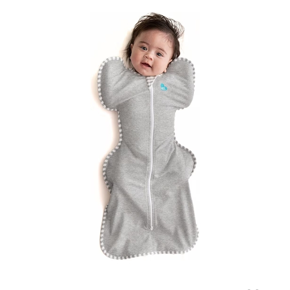 Love To Dream Grey Infant Sleep Sack Swaddle with Zipper